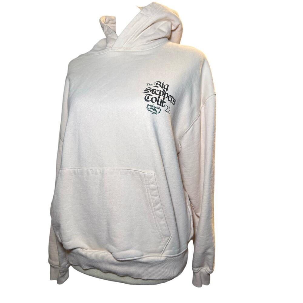 Kendrick Lamar Oklama Big Steppers 2022 Tour Hoodie, Cream Oversized, Medium